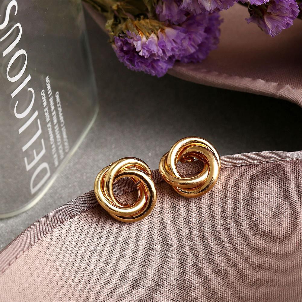 Women Exaggerated Punk Style Geometric Ear Stud Fashion Earrings