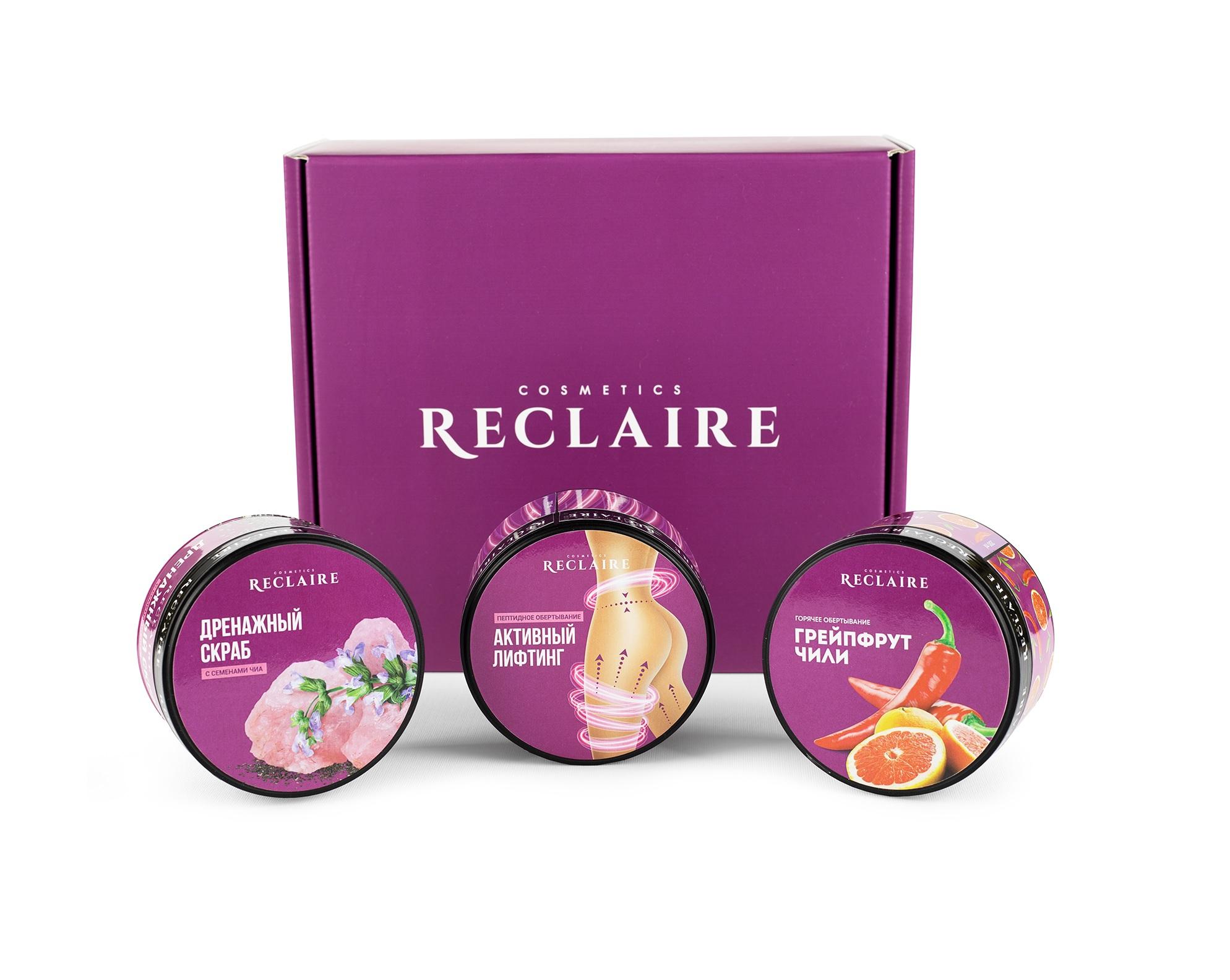 

Потрійний комбінований комплекс HOT Обгортання + Скраб + Пептидне обгортання Reclaire