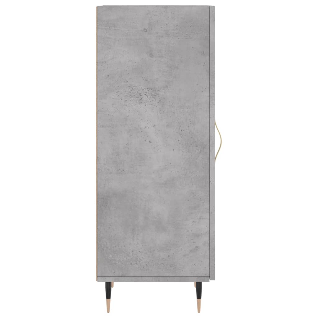 Vidaxl Szafka, Szarość Betonu, 34,5X34X90 Cm, Materiał Drewnopochodny