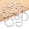 10-20pcs Metal D Ring Adjustable Buckle Clasp For Webbing Backpacks Straps Bags Cat Dog Collar Chain Buckles DIY Accessorie