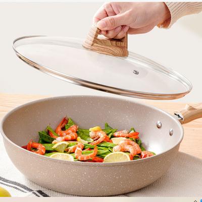 Non-Stick Wok Frying Pan Home Steak Skillet Pancake Fried Induction Cooker Gas Stove Special Saucepan Maifan Stone Nonstick Pot