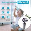 Turbo Fan Handheld Portable Fan USB Rechargeable 100 Wind Speeds Adjustable Outdoor Foldable Student Handheld Fan