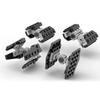 MOC Space Movie Series Micro Imperial Spaceship Building Blocks Mini Republic Starfighters Gunship Model DIY Boy Puzzle Toy Gift