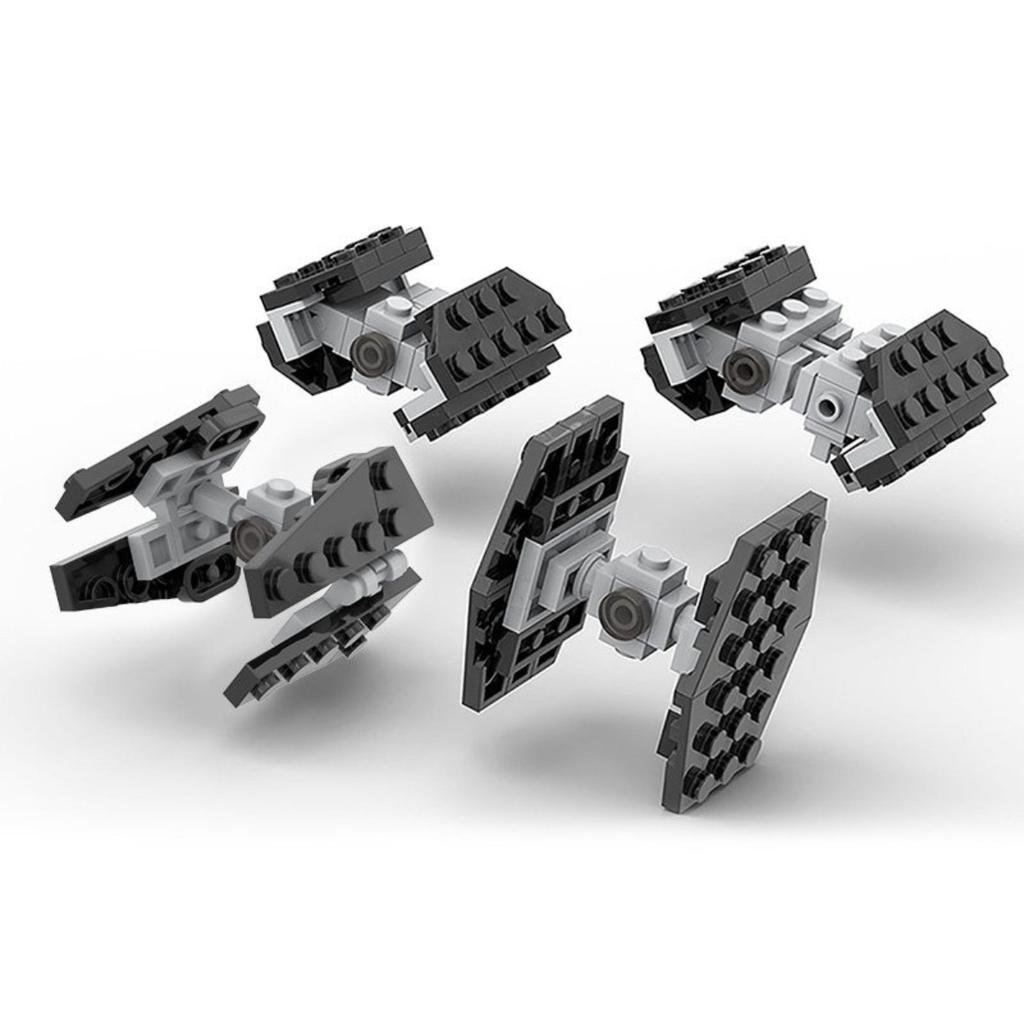 MOC Space Movie Series Micro Imperial Spaceship Building Blocks Mini Republic Starfighters Gunship Model DIY Boy Puzzle Toy Gift