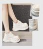 Fashion Platform Loafers Women's Spring Muffin Sole Versatile British Small Leather Shoes Small Inner Height Increase Women's Shoes