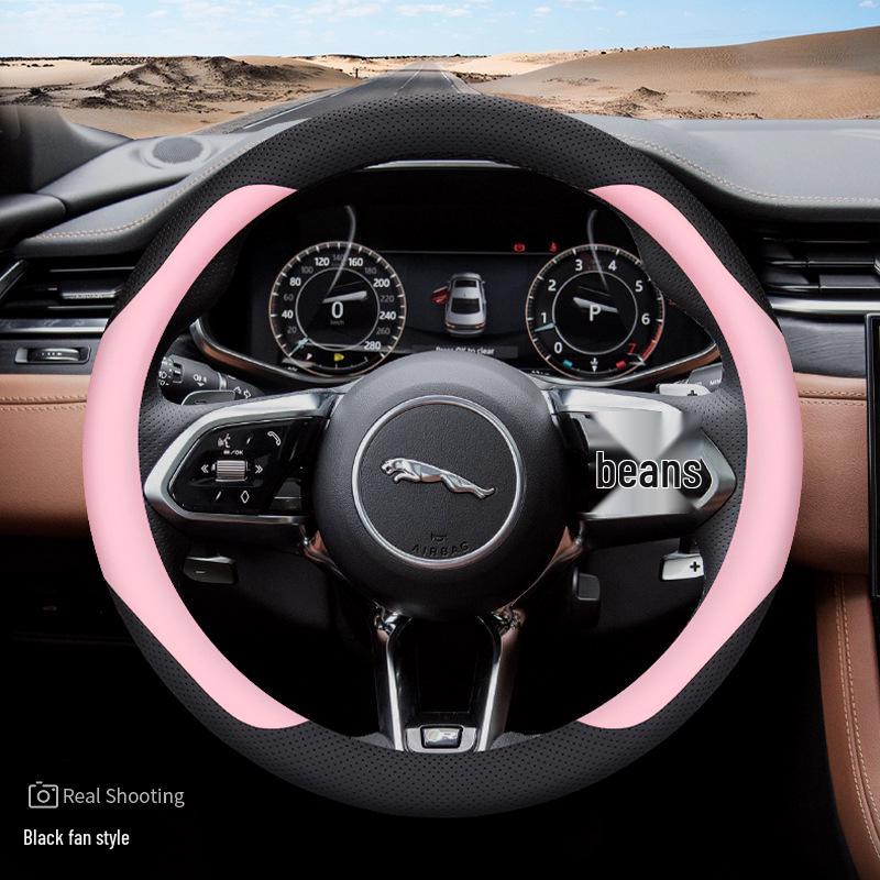 Jaguar Genuine Leather Steering Wheel Cover for All Seasons Default