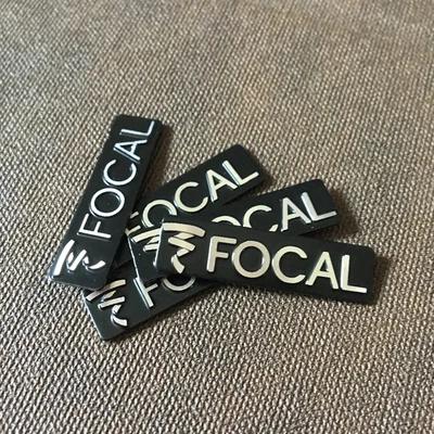 6X 3D Metal Focal Aluminum Car steering wheel emblem sticker audio Speaker car stickers car styling badge logo decoration