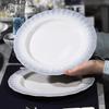 HuaQingGe 10.5-inch Rhine Gradient Ceramic Dinner Plate