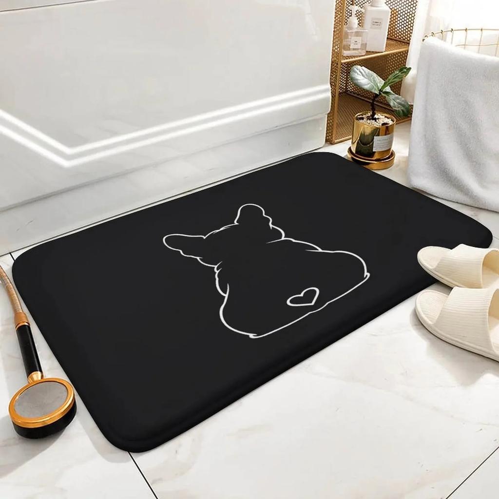 1PC Dog Pattern Kitchen Rugs Non-Slip Home Door Mats Pop Design Bathroom Rug Bath Mat Carpet for Home Sink Laundry Decor