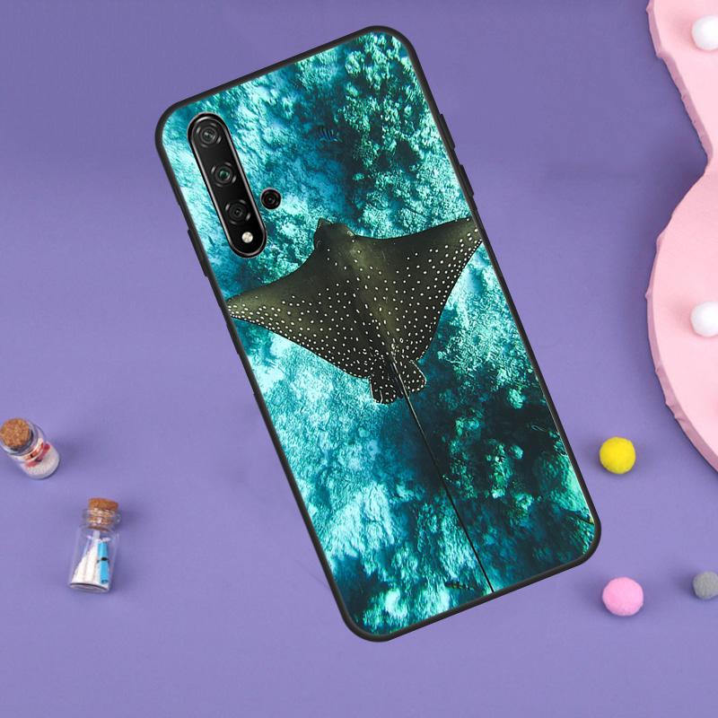 

Чехол с животным Скатом для Huawei Nova 10 9 SE 3i 7i 8i 11i 12i Y60 Y61 Y70 Y72 Y73 Y90 Y91 P20 P30 P40 Lite Huawei P40 Lite 4G