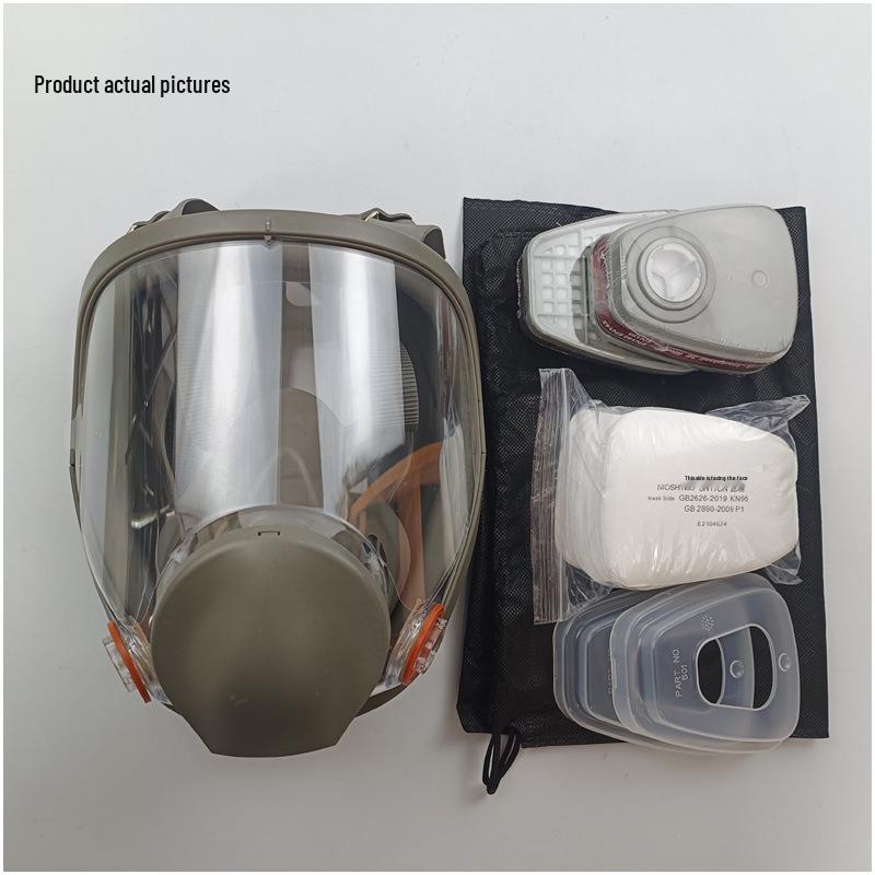 Full Face Gas Mask 6800: Protection from Dust, Chemicals, Pesticides, and Formaldehyde. Ideal for Spray Paint and Toxic Gas Safety.