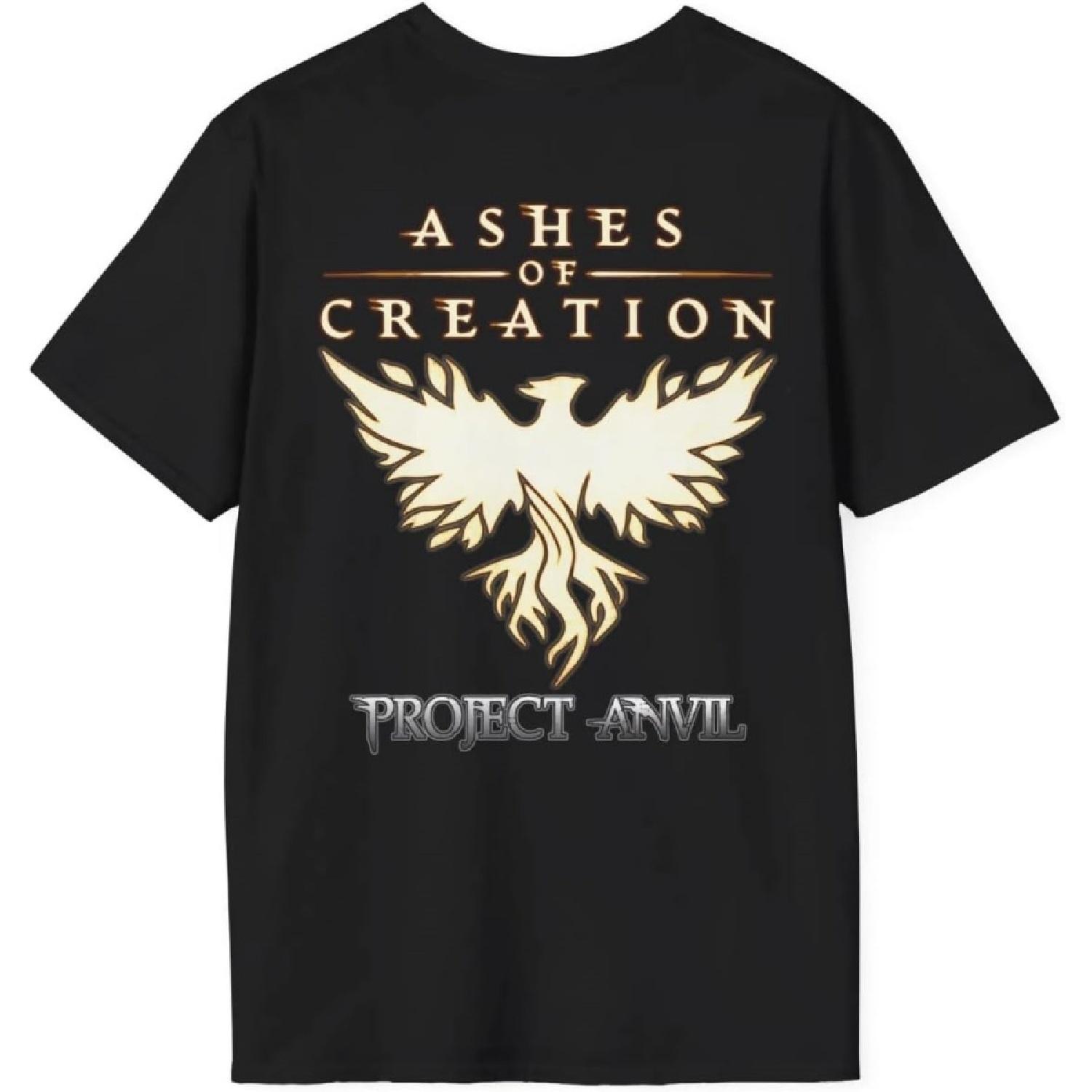 310 Nutrition Ashes of Creation Black T-Shirt for Men, US Made Gamer Tee, Casual Fit RPG Shirt for DND and MMO Fans S