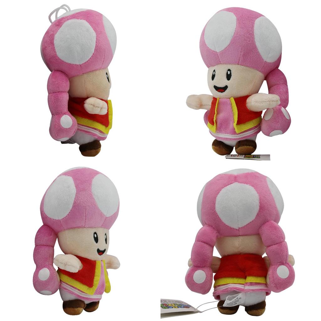 Nintendo Super Mario Bros Plush Toy Toadette Adorable 7" Soft Stuffed Animal Doll