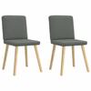 VidaXL Chaises à manger lot de 2 gris foncé tissu 4101198