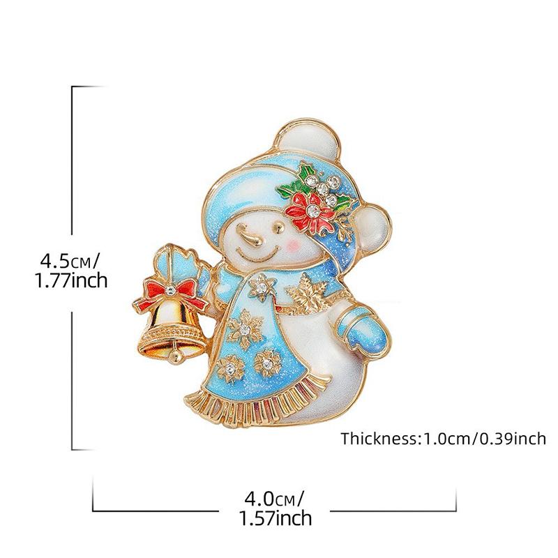 Christmas Themed Brooch Sparkly Rhinestone Cute Designs For Holiday Wear Christmas Party Gifts Fashion Jewelry
