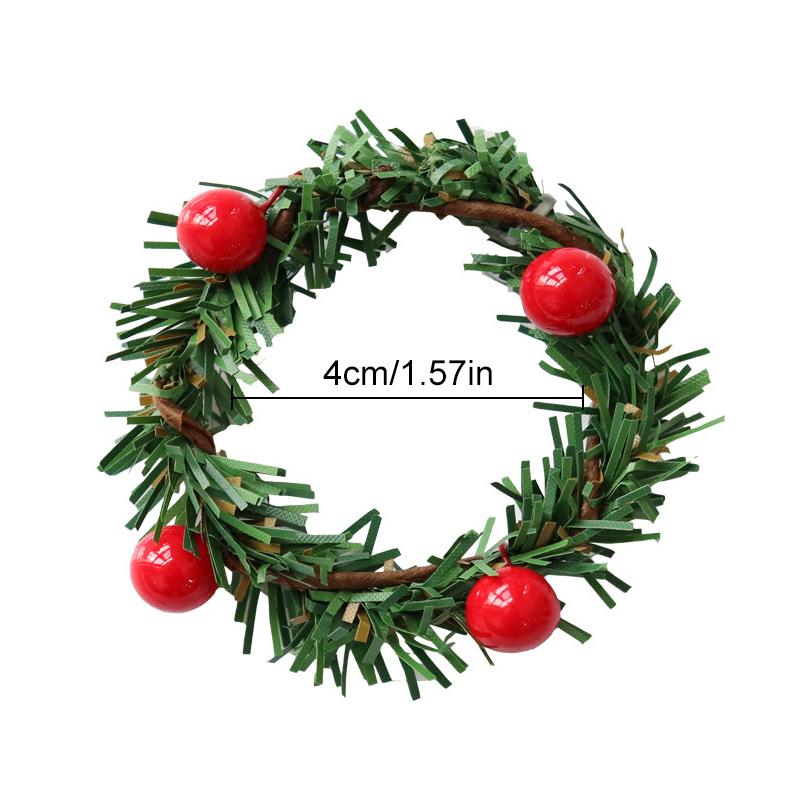 3 шт. Рождественский держатель для кольца для салфетки, пряжка для салфетки, искусственный ротанг, рождественское украшение стола для свадебной вечеринки, отеля, дома, декор стола