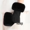 Women's Touchscreen Fleece Cycling Gloves - Cartoon Style, Thickened, Cold Weather Protection