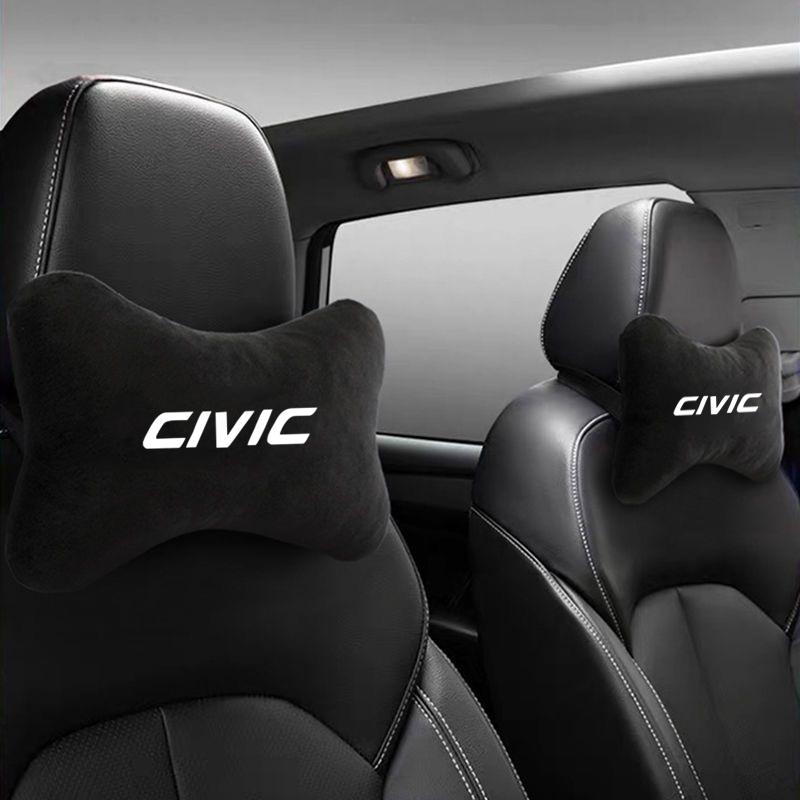 EAV3 Car Neck Pillows Both Side For Head Pain Relief Filled Fiber Car Pillow For Honda civic 10th 8th type r 2012 2018 2020
