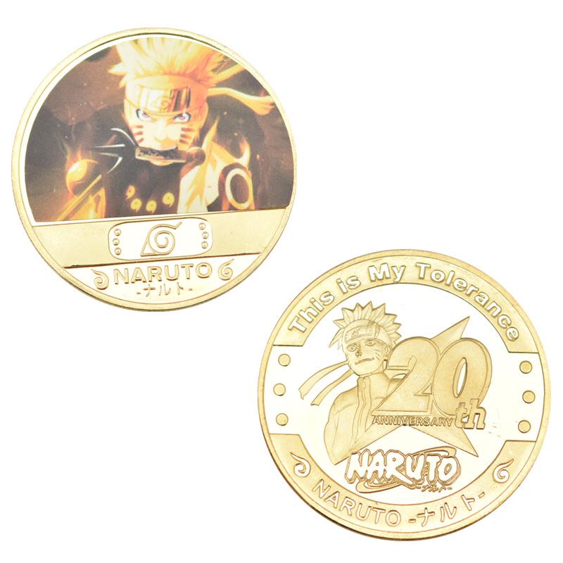 Naruto Uzumaki & Sasuke Metal Die-Cast Anime Coin Collection