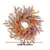 Fall Front Door Wreath Autumn Wreath,Orange Thanksgiving Wreath,Harvest for Holiday Festival