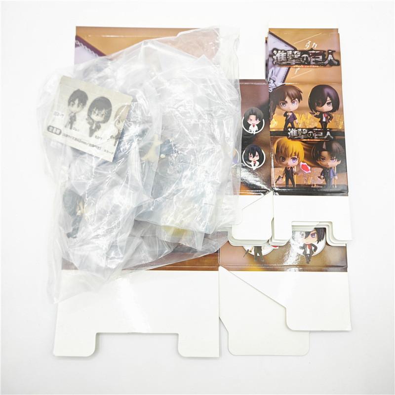 

Стильные ПВХ-фигурки Эрена Йегера и Микасы из «Атаки титанов» в черно-белых стилях одежды StyleD