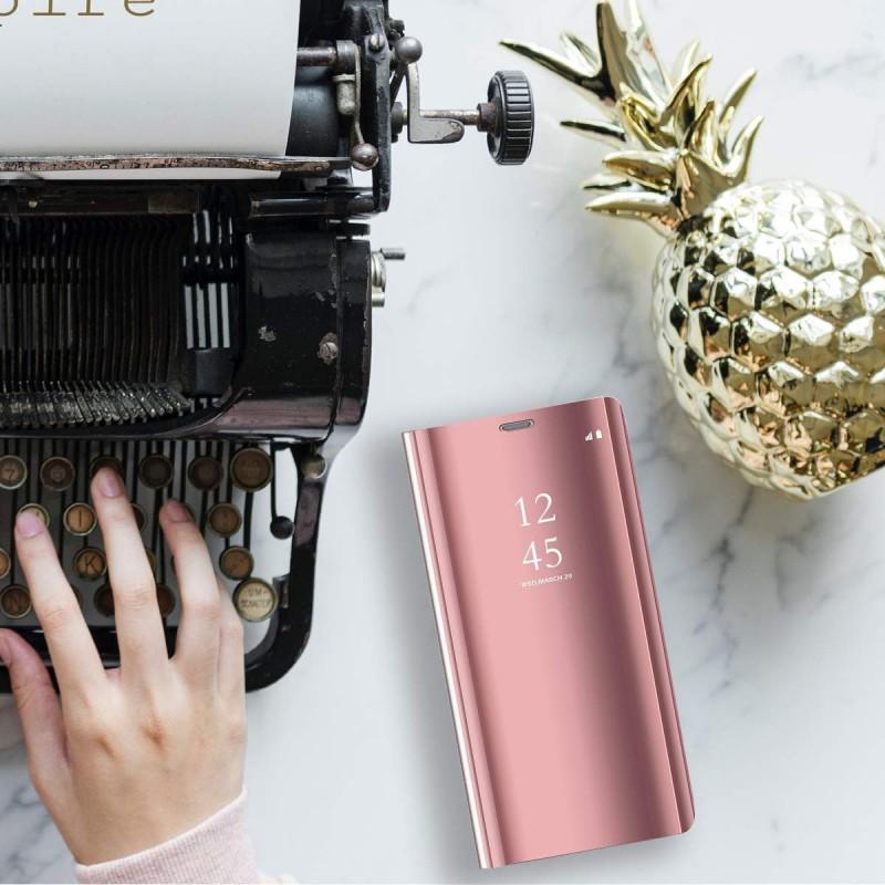 Mirror View Case For Xiaomi 15T 14T Redmi Note 14 Pro Cover PU Leather Stand Flip Case For Xiaomi Redmi 15C 14C POCO X7 X6 Pro