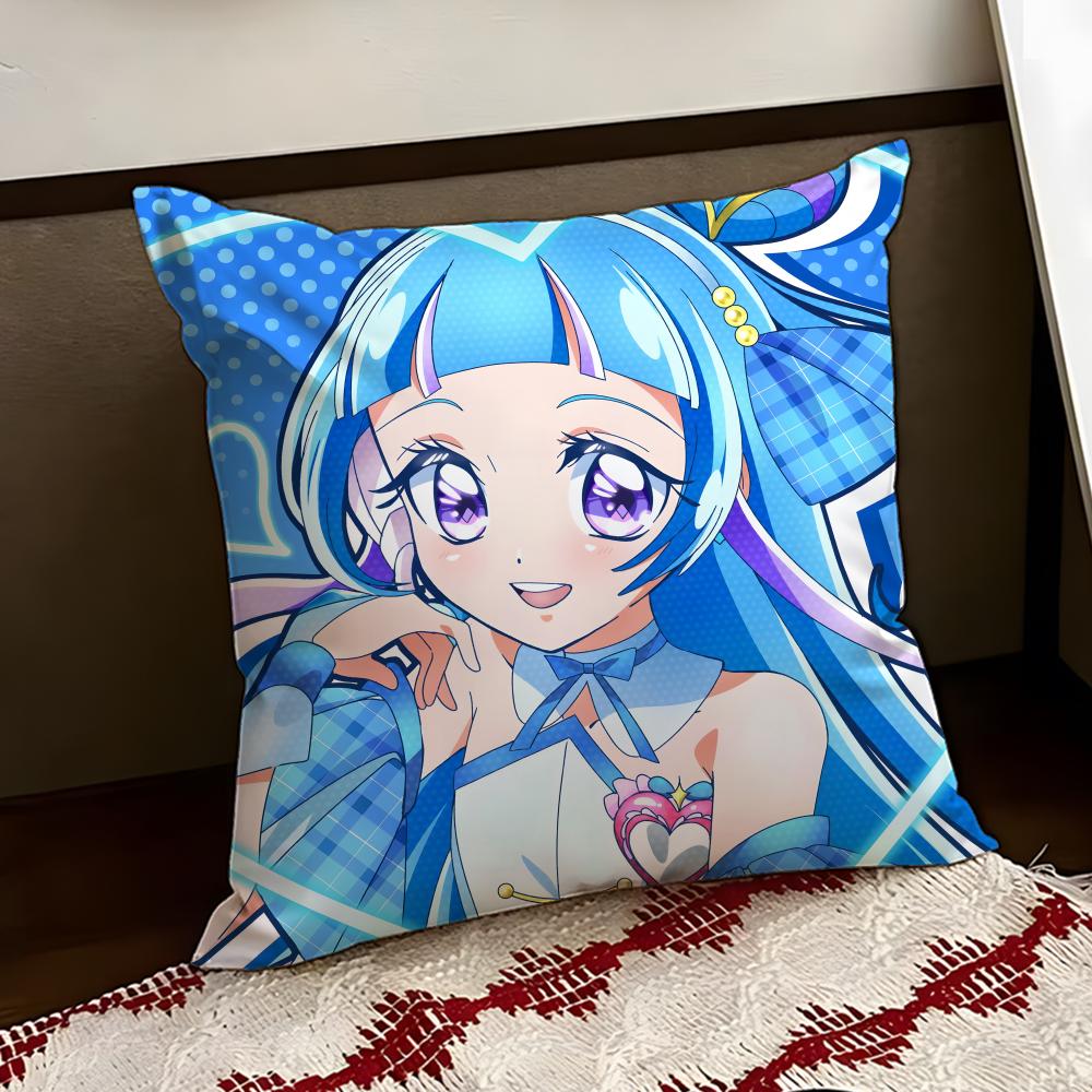 YYou and Idol PPretty Cure Cushion Cover Reversible Soft Durable Pillow Cover Home  Car MultiScene Use for Daily Comfort