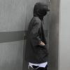 Hooded Half Sleeve Pullover Top Soft Large Pockets Loose Men T-shirt Streetwear