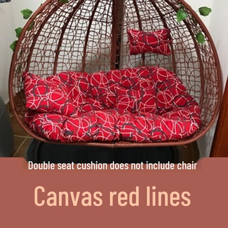 Double Hammock Hanging Chair Cushion - Thick, Washable Rattan Chair Cover for Autumn