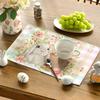 Set of 4 Easter Bunny & Flowers Plaid Placemats, 12x18 Inch, Woven Polyester, Rectangular, Hand Wash Only, for Dining & Kitchen