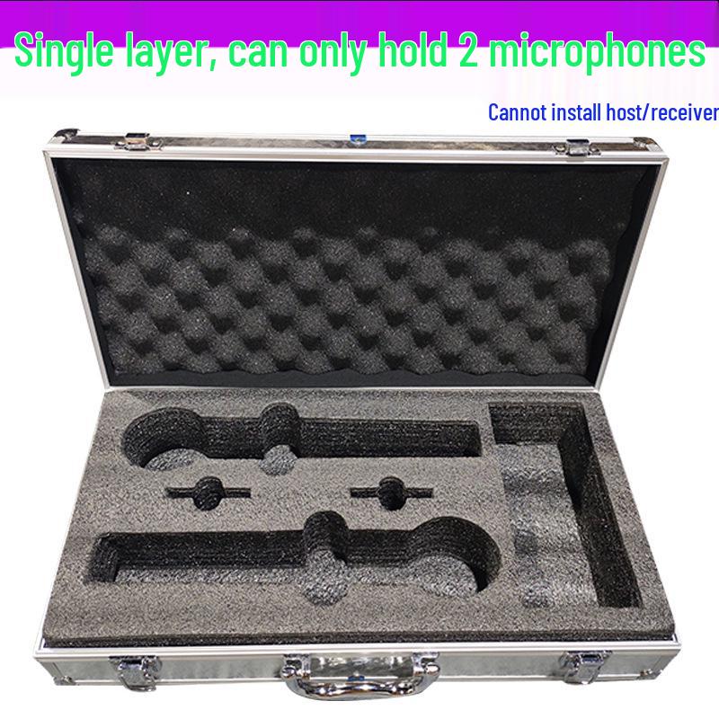 KTV Shockproof Aluminum Handheld Microphone Storage Case
