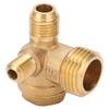 Air Compressor Check Valve 3 Way NonReturn Male Threaded Accessories 1 2x14x10 Brass