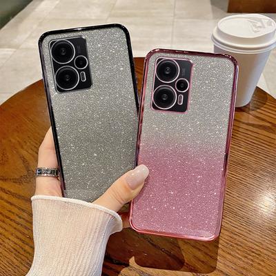 Silikonový kryt s třpytivým pokovením pro Xiaomi Poco X4 GT a Redmi K50i, měkký zadní kryt s objektivem fotoaparátu