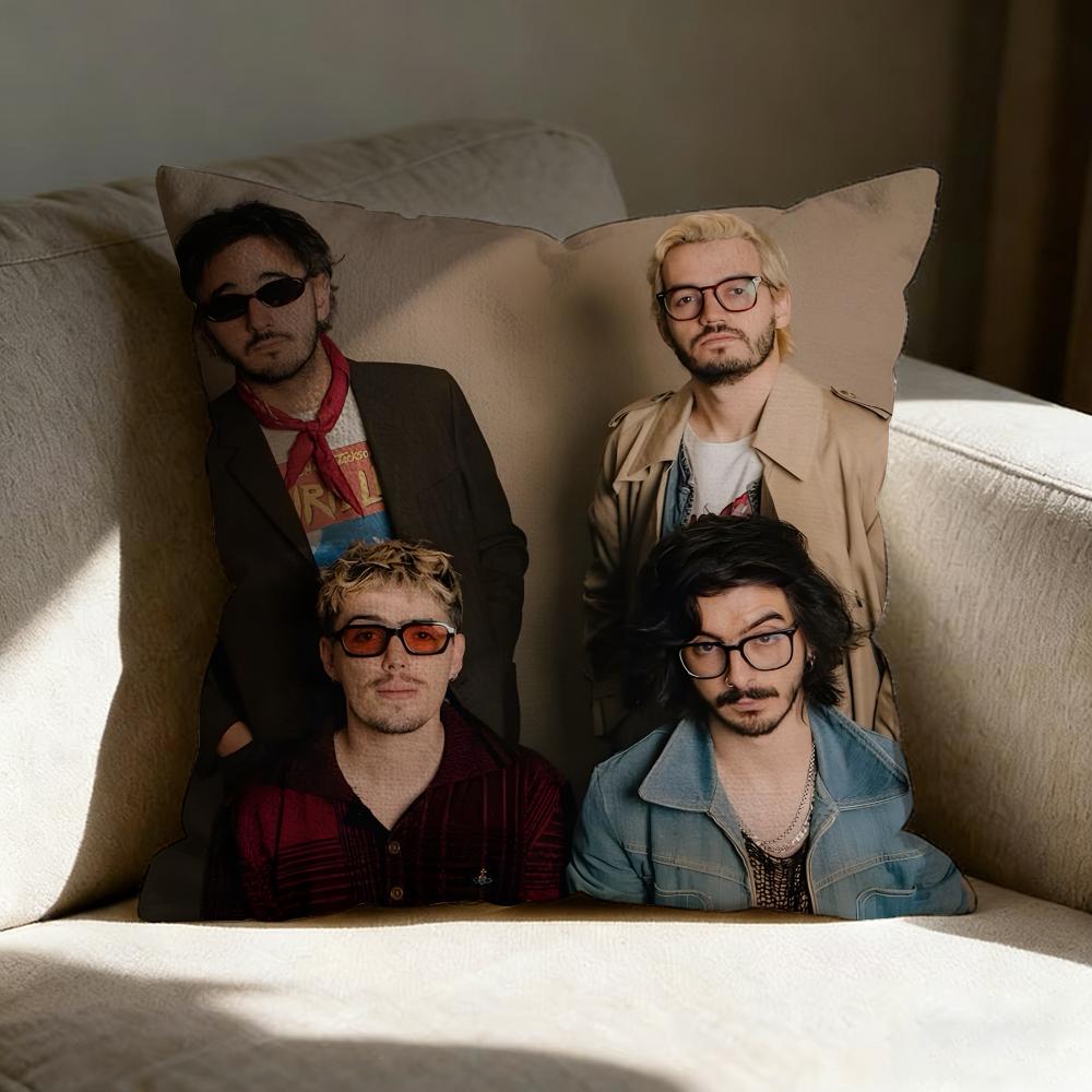 M-morat Band Pillow Case Pillowcase, Double-sided Printed, Sofa Cushion, Bedroom Headboard Pillow