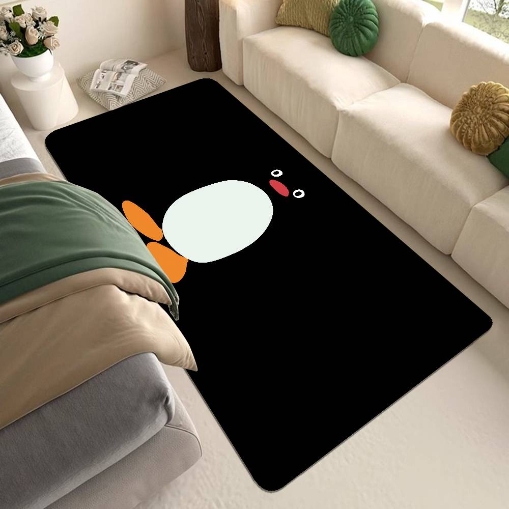 Kinder Animation P-Pingu Fußmatte Waschbar Rutschfest Wohnzimmer Sofas Stühle Bereichsmatte Kücheneingangsbereich Teppich
