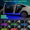 Multifunctional Wireless Magnetic Door Sensor Light Car Trunk Light In-Car Reading Light USB Rechargeable 7 Color Adjustable