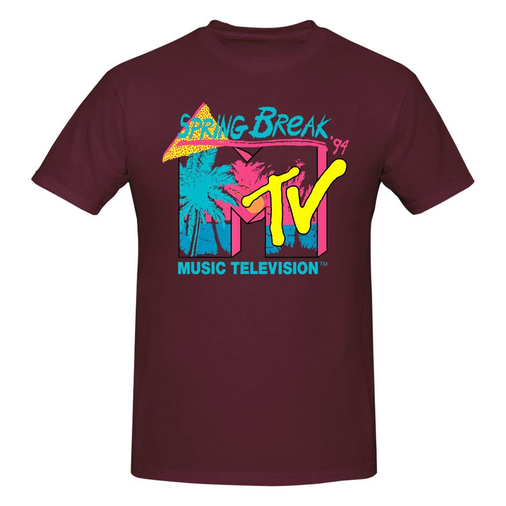 1 Piece Mtv Spring Break 94 Graphic 100 Cotton Tshirt Rretro Style Tops Tees For Unisex