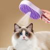 Cat Dog Pet Spray Massage Brush One Button Steam Spray Folding 360° Rotating Handle Silicone Multifunctional Massage Comb