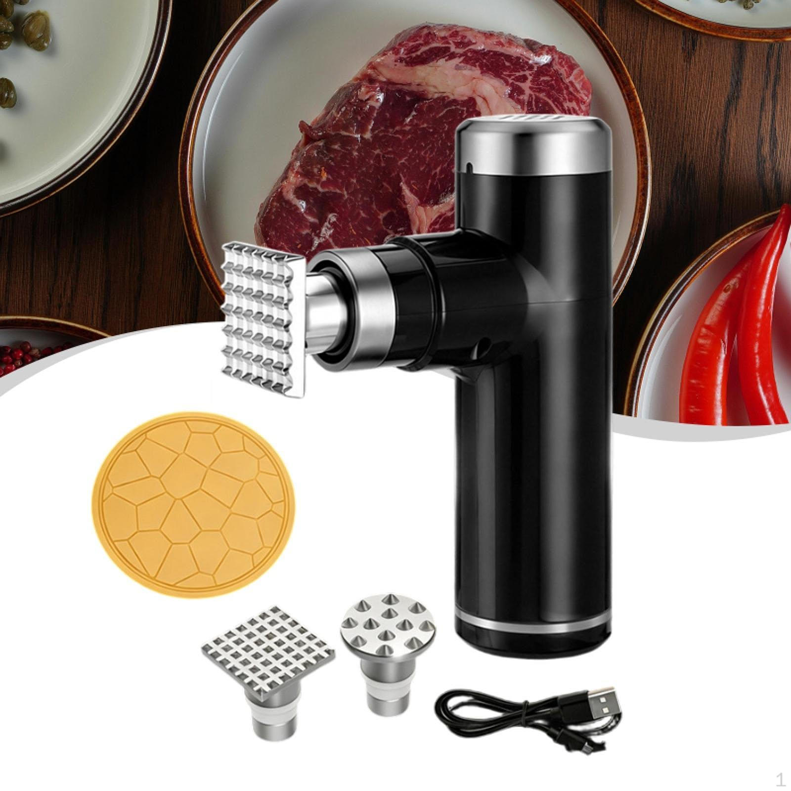 

Electric Meat Tenderizer Tool Compact Rechargeable Comfortable Grip Multifunctional for Chicken