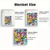 One-eyed monster 2D Flat Pattern Flannel Blanket High quality All Seasons Warmth and Comfort Perfect for Christmas Gifts.