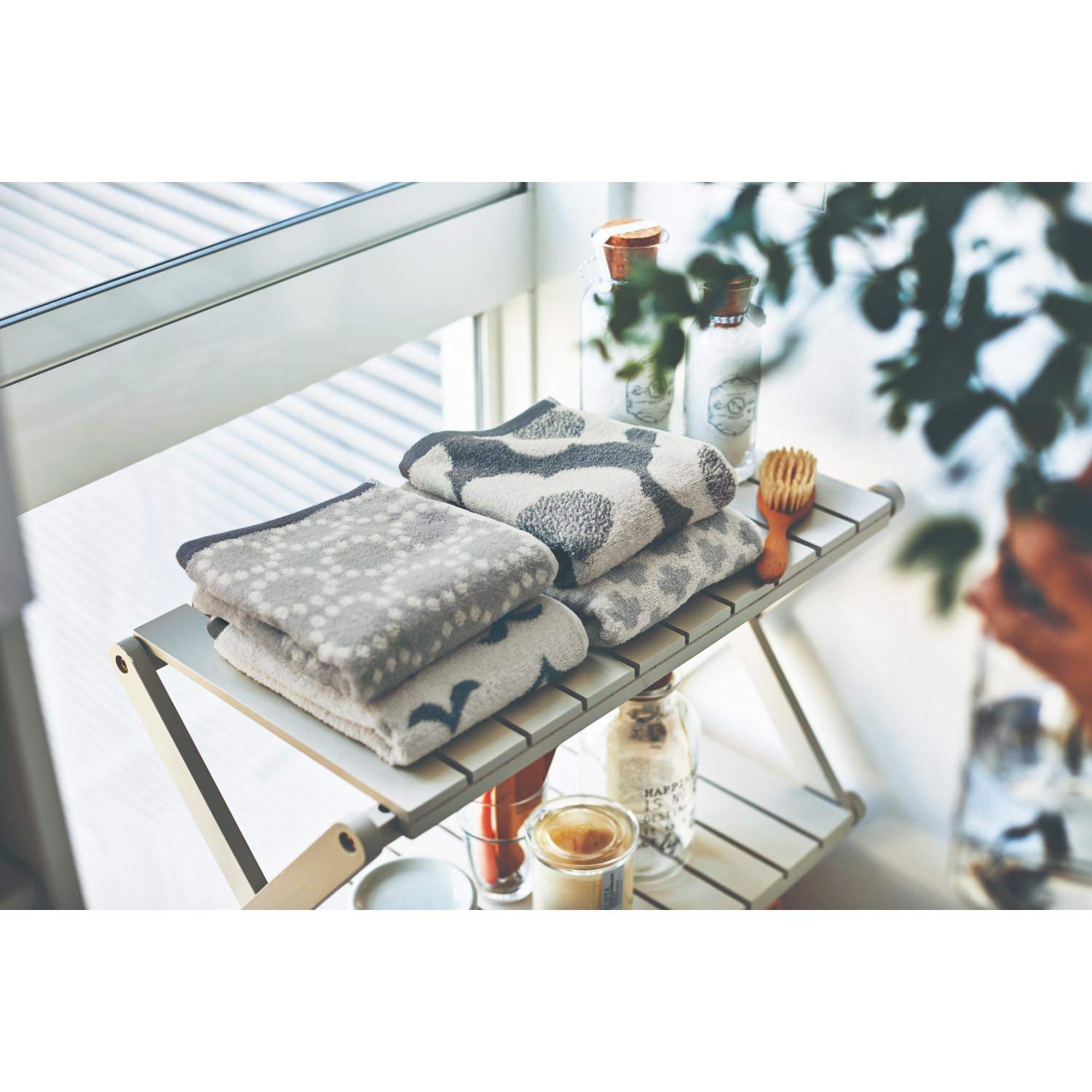 

Belle Maison Face Set of Nordic Simple Towel Type A Towels, 4, Design, Monochrome,