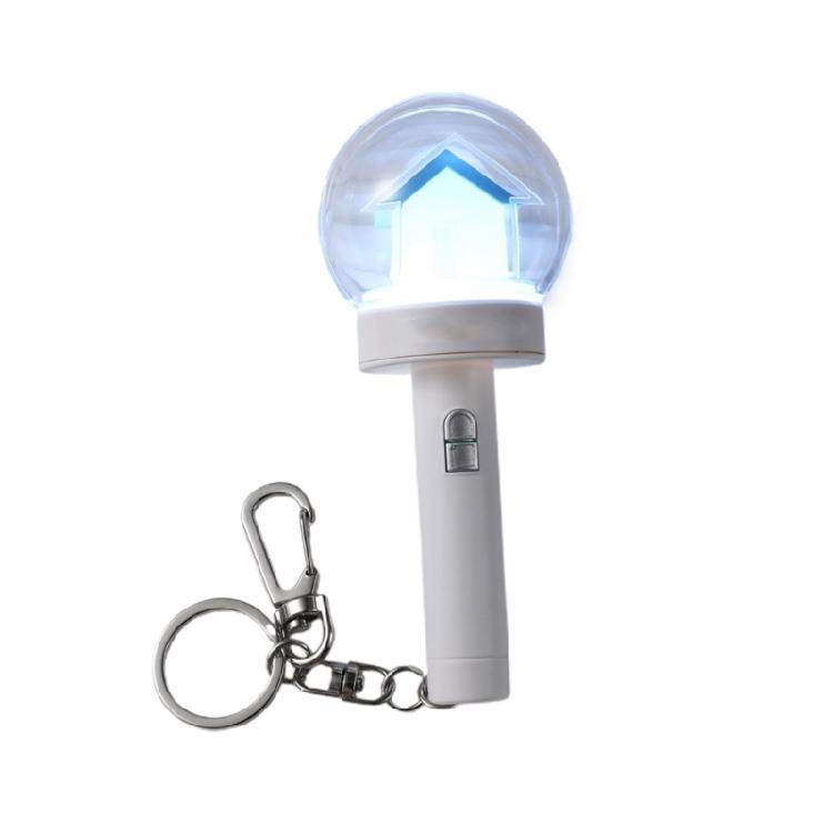 Handy LED Light Keychain For Fans And Event Goers Compact Designs With Multiple Color Options And Easy Battery Access