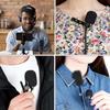 Pin Microphone Wind Fur Sponge Cover pieces Hairy Mini Windproof Noise Reduction Replacement Microphone Cover Muff, Cover, (5 each), Windscreen,