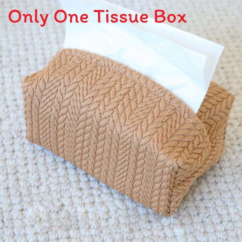 Modern Minimalist Leather Tissue Box With Design For Car And Home Use