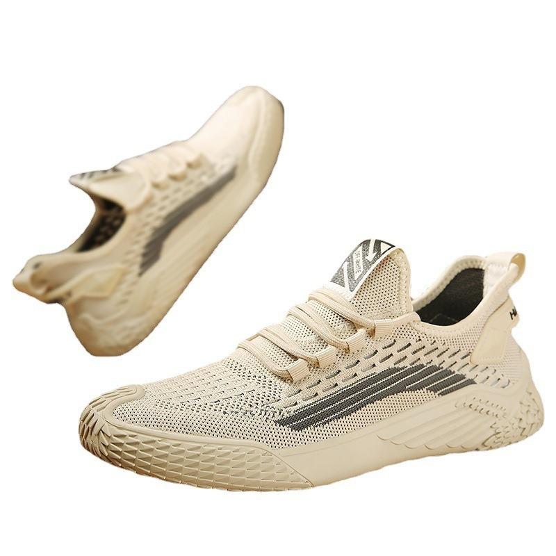 Men's Shoes Summer New Breathable Thin Fly-woven Mesh Trendy Shoes Youth Casual Running Shoes Trendy
