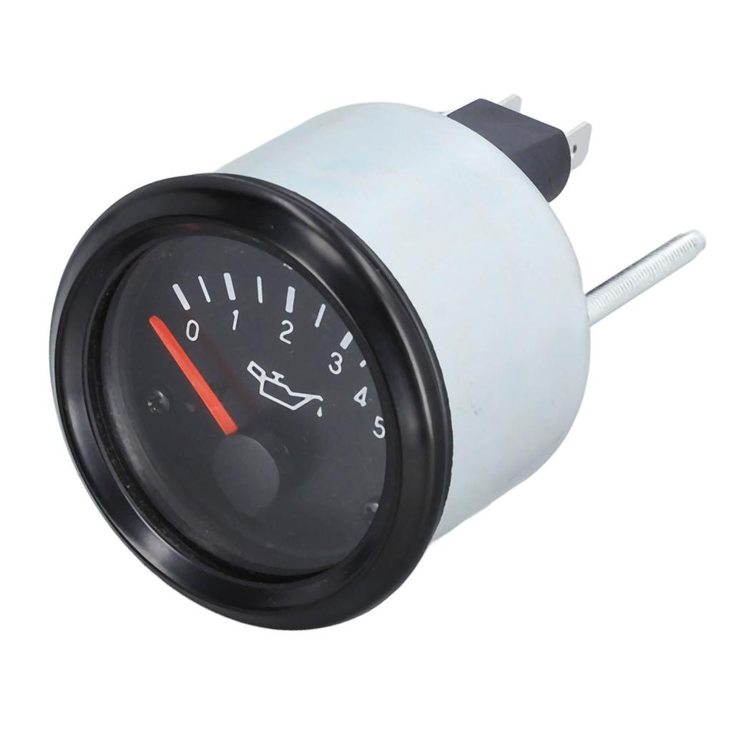 Oil Pressure Gauge 0?5bar 52mm LED Backlit Waterproof Engine Fuel Pressure Meter for Driving 24V
