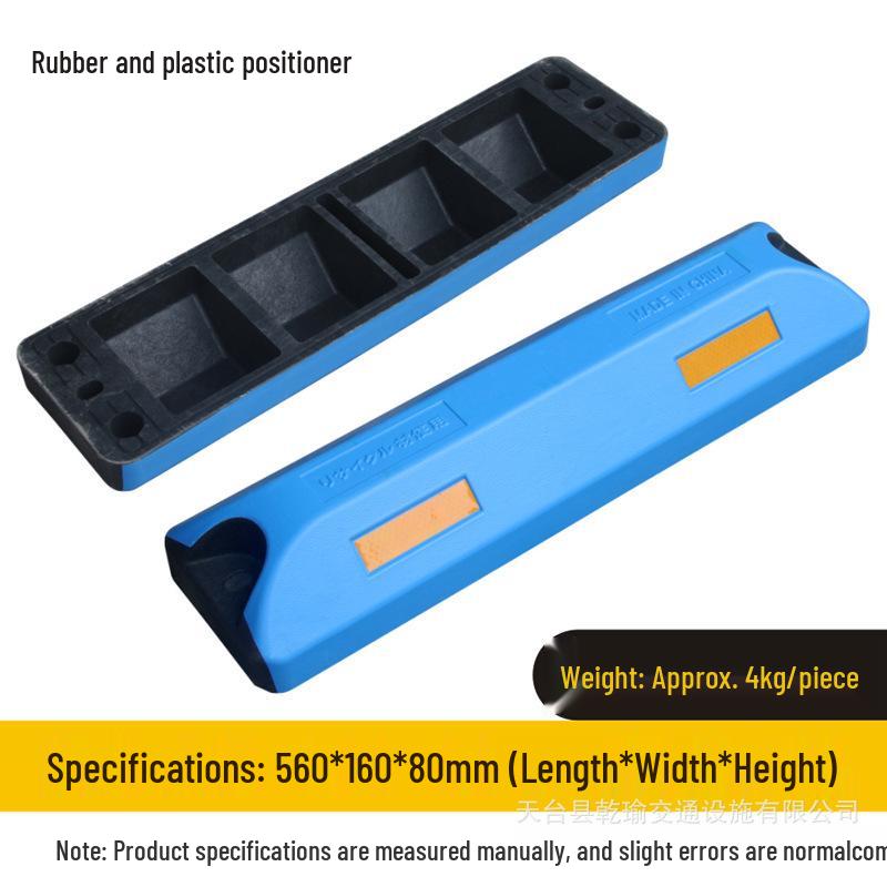 Rubber and Plastic Wheel Stopper for Parking Spaces