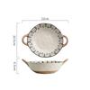 Creative Retro Ceramic Bowls Light Luxury Restaurant Large Soup Bowl Household Delicacies Ramen Bowl Unique Tableware