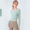 Women's autumn and winter long sleeved skin friendly yoga fitness top