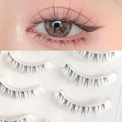 5 Pair Lashes Natural Lower Eyelashes False Eyelashes Pack Eyelashes Makeup Tools